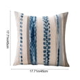 thumbnail image 3 of Home Decor,18x18In Striped Velvet Pillowcase Rectangular Style Double-Sided Design Smooth Zipper,Stylish Cozy Decor for Sofa Bedroom Living Room Office Wedding Anniversary Party Decors, 3 of 6