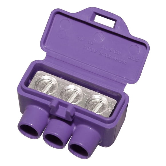 Conector de 3 puertos de aluminio a cobre, paquete de 2, King Innovation