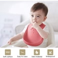 thumbnail image 2 of Juego de 2 baberos de silicona para bebé, sin BPA, impermeables, suaves, duraderos, ajustables, para bebés y niños pequeños Ormromra HMHZ572, 2 of 9