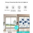 thumbnail image 4 of Window Privacy Film Dandelion Floral Stained Glass Window Film Decorative Sun Block Window Cover Country Spring Natural Wildflower Window Clings Static Adhesive Sticker for Bathroom 29.5"x78.7", 4 of 7