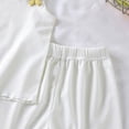 thumbnail image 4 of CAICJ98 Toddler Baby Summer Clothes Girl 3 6 12 18 Months 2T 3T 4T 5T Girls Outfits Cute Dinosaur Tank Tops+Shorts Outfits Lightweight Elastic Cotton Short Sets (White,5-6 Years), 4 of 4