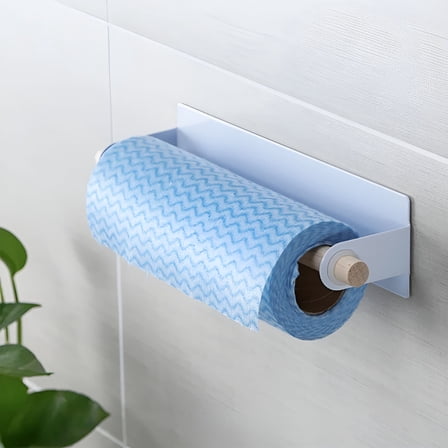 ACDANC Rack Adhesive Paper Towel Holder Under Cabinet For Kitchen Bathroom