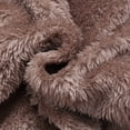 thumbnail image 5 of LIIPEE Boys Girls Plush Onesie Cartoon Animal Long Sleeve Hooded Zip Up Fuzzy Jumpsuit Newborn Trendy Birthday Plush One-Pieces,White,0-6 Months, 5 of 9