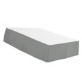 thumbnail image 4 of Justharion Solid Color Hotel Pleated Bed Skirt & Wrinkle Resistant Fade Gray Full 1Set, 4 of 6