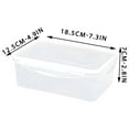 thumbnail image 3 of Boovnll Bento Box, Plastic Transparent Fruit and Vegetable Storage Box Sealed Lunch Box, Bento Box Adult, Bento Box for Kids, Lunch Box Containers, 3 of 4