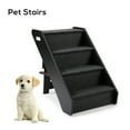 thumbnail image 3 of Veryke Pet Steps Stairs, Pet Stairs for Small Puppy Dogs Cats, Portable Lightweight Cat Stairs Ladders Climb Ramp for Couch or Bed, Black, 3 of 8