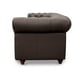 thumbnail image 3 of Sofá de de Piel Genuina Clásico Capitonado, 3 plazas, Modelo Chesterfield P/V, Color Chocolate, Elegante, cómodo y Moderno, Hecho en Mexico. Medidas 220 X 90 X 80 cm., 3 of 6