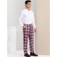 thumbnail image 4 of Pantalones de vestir informales para hombre Lars Amadeus a cuadros rosa azul marino S, 4 of 6