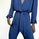 thumbnail image 5 of Gibobby Mono Ajustado de Verano Monos de mujer Monos de mujer Verano Cómodo Casual Tirantes Pantalones cortos Monos de color sólido(Azul， M), 5 of 5