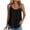 Black, variant on RYRJJ Women's Tank Tops Eyelet Embroidery Sleeveless Spaghetti Strap Shirts Scoop Neck Loose Fit Casual Summer Flowy Cami Blouse(Army Green,S)
