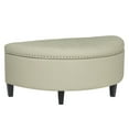 thumbnail image 2 of Homebeez 43.5" Half Moon Storage Ottoman,Button Bedroom Benches for Entryway Living Room, 2 of 5