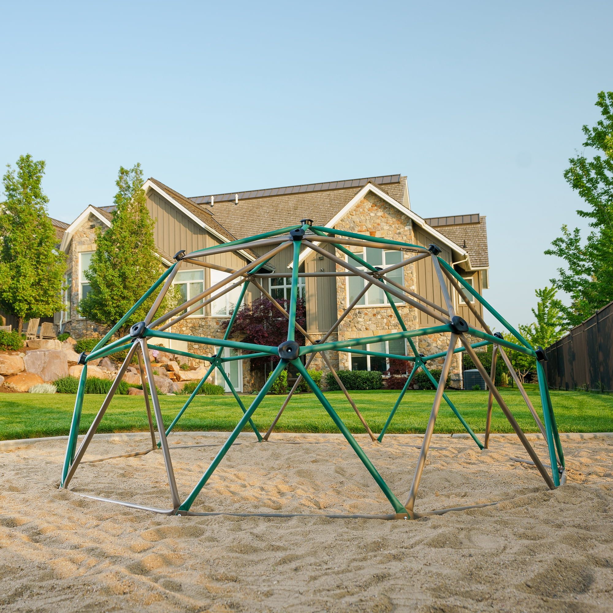 Lifetime Children's Outdoor 5 ft. H x 10 ft. W Dome Climber, Green and Brown (90136)