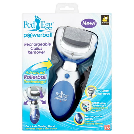 As Seen on TV Ped Egg Powerball Rechargeable Callus (Best Electric Foot Callus Remover)