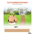 thumbnail image 2 of VEVOR Wooden Garden Pathway, 12 ft L x 22 in W, Non-Slip Straight Garden Walkway, Roll Out Cedar Outdoor Walkway Path with Wire Rope Connection, Decorative Garden Paver for Backyard Wedding Party, 2 of 9