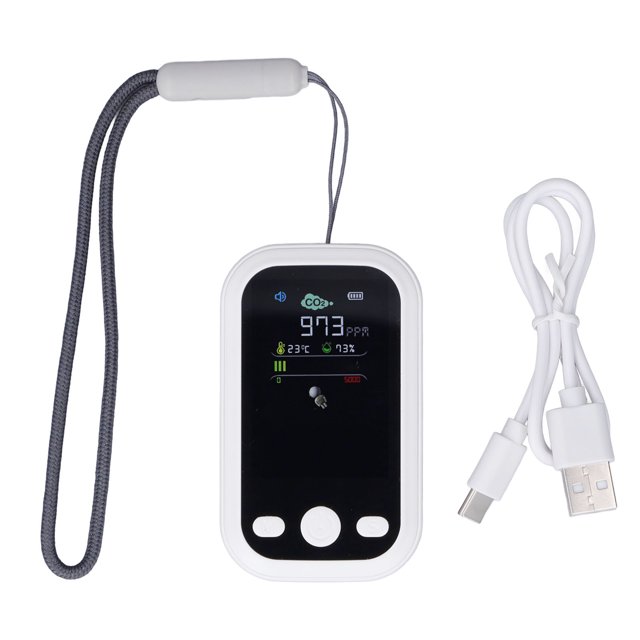 Mini detector de CO2 USB: monitor portátil multifuncional de calidad del aire