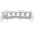 thumbnail image 4 of vidaXL 2 Piece Garden Dining Set with Cushions Black Poly Rattan, 4 of 5