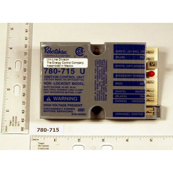 Robertshaw 780-715 Non-Lockout Ignition Control, replacement for 62-21747-02