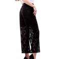 thumbnail image 7 of HAiming Womens Lace Wide Straight Leg Pants High Waisted light Party Plus Size Pants Clubwear Solid Color, 7 of 7