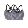 thumbnail image 2 of YouLoveIt Women Sports Bra, 2 pack Women Ladies Sports Bra Crop Tops Sexy Beauty Back Sports Bra Workout Sports Bras Cross Back Padded Sports Bras Yoga Bra with Removable Cups, 2 of 7