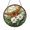 Acrylic 3.5 Inch, variant on Amber Winged Dragonfly And White Daisy Suncatcher Round Ornament Decor