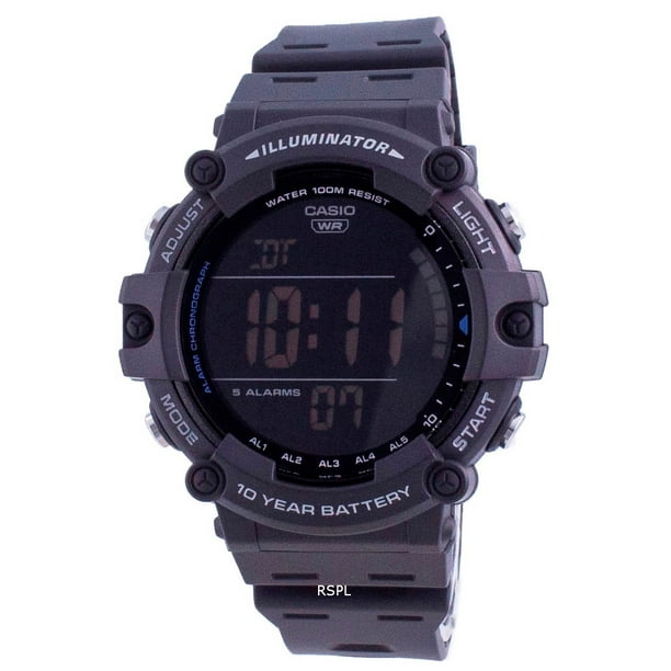 Casio Youth Illuminator Digital Ae 1500wh 8b Ae1500wh 8b 100m Men s Watch Walmart