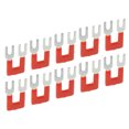thumbnail image 1 of Tipo De Horquilla De Barrera Tira, Cubierta De PVC 25A Material De Cobre Bloque De Puente Tiras De Terminales Rojo Excelente Conductividad Para Electrodomésticos, 1 of 8