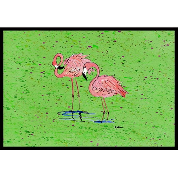 Carolines Treasures Flamingo Indoor Or Outdoor Mat - 18 x 27 in.