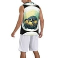 thumbnail image 5 of Rocae Watercolor Turtle3 for Men's Basketball Jersey Lightweight and Breathable Athletic Tank Top,Quick-Drying Sports Jersey 3X-Large, 5 of 9