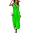 thumbnail image 3 of neon lime green Sleeveless Dress Female dress Clothing female women formal occasion dresses Bride dresses, 3 of 7