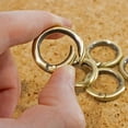 thumbnail image 3 of Paracord Planet Spring Gate O-Ring - 3/4 Inch Gold, Bronze, & Silver - 1 Inch Matte Silver - Multiple Pack Sizes Available, 3 of 3
