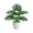 Green B, variant on Realistic Monstera Foliage Bonsai With Pot, Lifelike Faux Foliage Desktop Ornament, Minimalist Indoor Decor for Living Room, Office Desktop and Bedroom Space Embellishment