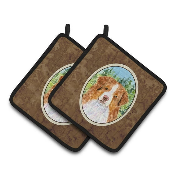 Carolines Treasures SS8317PTHD Australian Shepherd Pair of Pot Holders, 7.5HX7.5W, multicolor
