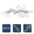 thumbnail image 3 of Peineta de novia con perlas y diamantes de imitación para boda, tocado de novia para exteriores, 3 of 7