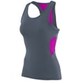 thumbnail image 2 of Augusta M Ladies Inspiration Jersey Graphite/Power Pink 1282, 2 of 2