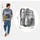 thumbnail image 4 of Mochila transparente PAMANO transparente de alta resistencia para el trabajo universitario, 4 of 7