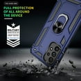 thumbnail image 5 of for Samsung A53 5G Case, Galaxy A53 5G Case with HD Screen Protector, [Military-Grade] Magnetic Ring Holder Kickstand Shockproof Protective Phone Case for Samsung Galaxy A53 5G, Blue, 5 of 14