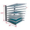 thumbnail image 2 of 8 Layers Screen Printing Frame Storage Holder Screen Frame Rack, 2 of 6