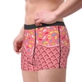 thumbnail image 2 of Pofeuu Chocolate with Flowing Cream Print Men’s Boxer Briefs, Moisture-Wicking Underwear, Regular,Trunk-Medium, 2 of 5