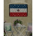 thumbnail image 3 of 4th of July Outdoor TV Cover 40 to 43 Inch Weatherproof, Red White Blue Striped Independence Day Star 600D Oxford TV Covers with Waterproof Zipper, Outside Flat TV Screen Protector 40"Wx25"Hx4.5"D, 3 of 7