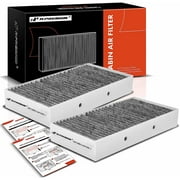 A-Premium 2-PC Cabin Air Filter with Activated Carbon Compatible with Mercedes-Benz GLE300d, GLE350, GLE550, GL350, GL450, GL550, GL63 AMG, GLS63 AMG, GLS350d, GLS450, GLS550, ML250, ML350, ML400