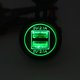 thumbnail image 1 of Cargador De Coche Cargador USB dual impermeable para coche, motocicleta, toma de corriente LED (verde) Likrtyny Accesorios para autos y motos, 1 of 9