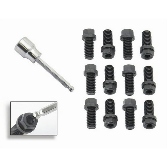 Mr. Gasket 3/8-16 x 3/4 Header Bolt Set (12) Combo Hex & Soc