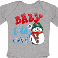 thumbnail image 4 of Inktastic Baby It's Cold Outside Boys or Girls Long Sleeve Baby Bodysuit, 4 of 5
