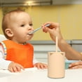 thumbnail image 4 of Tnobhg 150ml Kids Toddler Cups with Lid And Straws Reusable Spill Proof Cups for Kids Unbreakable Silicone Children Sippy Cup for Home School Kitchen Restaurant, 4 of 8