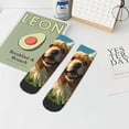 thumbnail image 7 of Naloa Happy Dog In Flower Field Ankle Socks for Women Non Slip Socks No Show Socks Classic Low Cut Casual Socks Casual Socks, 7 of 7