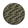 thumbnail image 4 of Spare Tire Cover, Dark Camouflage Green Wheel Cover Tire Covers For Trailers Car Truck Camper Universal Tire Covering Fits Diameter14"-17", 4 of 4