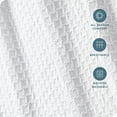 thumbnail image 4 of Bare Home Waffle Blanket - 100% Cotton - Lightweight & Breathable - Twin/Twin XL, White, 4 of 8