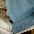 thumbnail image 3 of NICETOWN Linen Curtains for Living Room, Light Filtering Privacy Window Curtains Rod Pocket Back Tab Neutral Farmhouse for Bedroom Dining Room, 52"x90", Stone Blue, 2 Panels, 3 of 6