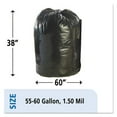 thumbnail image 3 of AbilityOne - Trash Bags - Skilcraft Bag Total Recycled Content Heavy Duty 38 x 60" Or Brown - Brown - Size - Size 60 gal - Black, 3 of 6