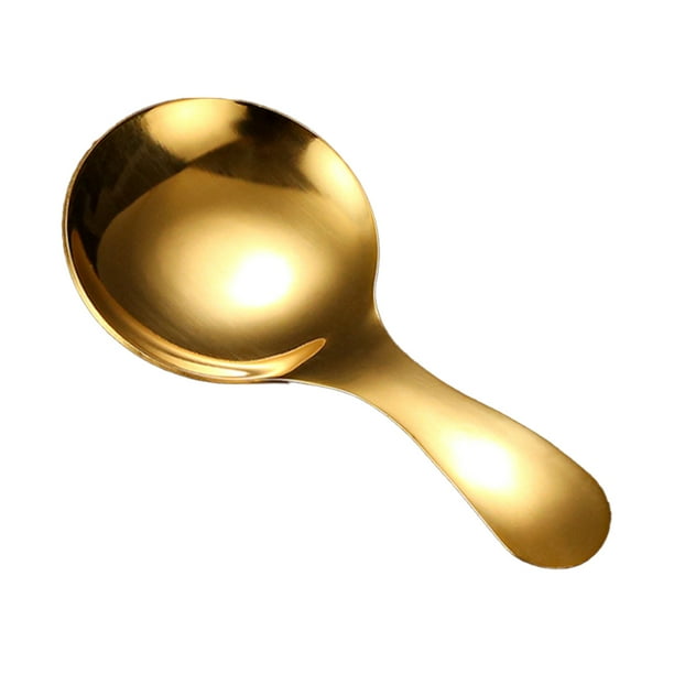 Toystoory Cuchara de sopa Cucharas de metal resistentes a la corrosión pequeñas Utensilios de cocina pulidos duraderos Condimento Café Comida Condimento Cocina y Comedor Dorado Toystoory HA078034-02
